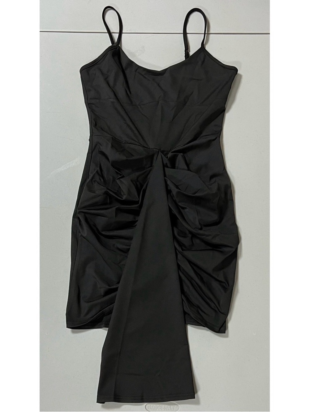 Black Solid Ruched Bodycon Mini Dress Size S 🖤 #dress #bodycon #summer #party
